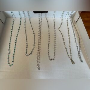 Touchstone Crystal - Brand new Chanelle necklaces, set of six (6) necklaces.